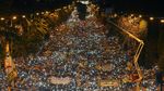 Potret Warga Catalonia Penuhi Jalan, Demo Minta Pemimpin Dibebaskan