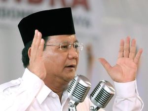 Prabowo Bungkam Saat Ditanya soal Menghilangnya Setya Novanto
