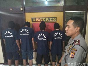Unggah Motor Curian ke Medsos, 4 Pria di Bandung Diciduk Polisi
