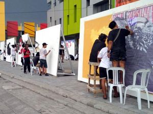 Puluhan Pelukis Mural Adu Karya di Street Art Competition