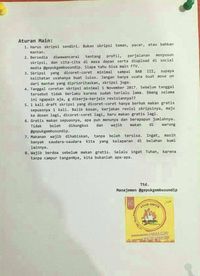 Syarat dan ketentuan untuk mendapatkan promo.