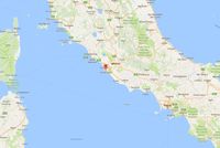 Ostia yang dilambangkan berwarna merah (Google Maps)