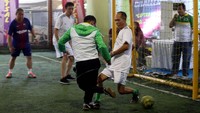 Hanif mencetak gol. Pool/BPJS TK.