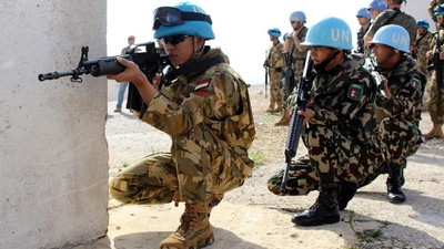 Prajurit TNI Satgas Indobatt Latih Tentara UNIFIL dan LAF