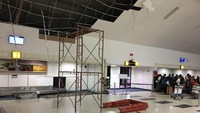 Hujan angin dilaporkan terjadi pada Senin (13/11) malam sekitar pukul 21.45 WITa (Foto: Dok. Humas Bandara Syamsudin Noor Banjarmasin)