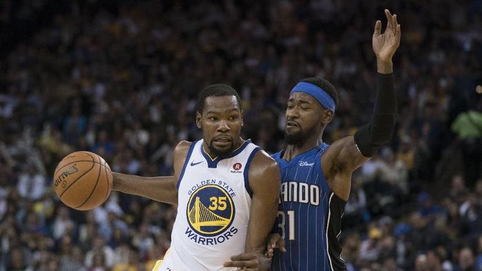 Golden State Warriors menambah rentetan kemenangan usai mengalahkan Orlando Magic (Foto: Kyle Terada-USA TODAY Sports) Golden State Warriors menambah rentetan kemenangan usai mengalahkan Orlando Magic (Foto: Kyle Terada-USA TODAY Sports)