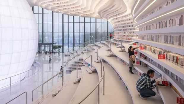 Perpustakaan ini memiliki desain yang keren (dok MVRDV)
