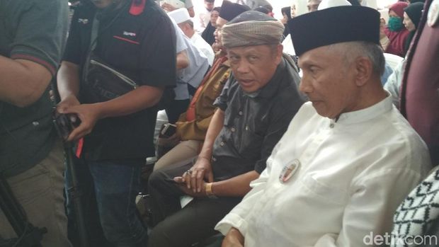  Amien Rais menghadiri sidang vonis Buni Yani, Selasa (14/11/2017)
