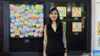 Akhirnya saya berada di titik menggambar doodle kayak gini. Ini butuh perjuangan yang sudah sangat jauh, tutur Hana Madness kepada detikHOT.  Foto: Tia Agnes/ detikHOT