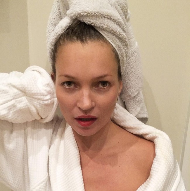Kate Moss begitu alami untuk foto ini. Foto: ist