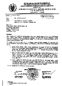 Surat Dewan Harian Nasional 45 (Dok. Keluarga)