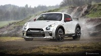 Karena tadi disebut Nissan Juke, maka mari kita kawinkan Juke dengan abangnya Nissan GT-R. Dalam hasil kawinan ini, sasis Juke dipertahankan namun mobil mendapatkan fitur dari GT-R. Bemper depan dan grille dari GT-R, namun lampu depan menggunakan Juke. Istimewa/ClickMechanic.