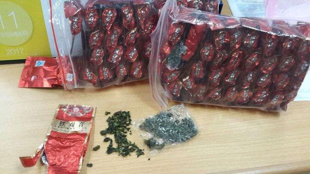 Teh asal China yang diamankan