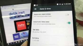 Lalu, buka Setting > Pengaturan Waktu dan Tanggal. Foto: Adi Fida Rahman/detikINET