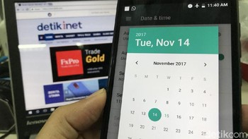 Selanjutnya atur mundur tanggal menjadi sehari sebelumnya. Foto: Adi Fida Rahman/detikINET