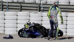 Hancur Berantakan, Begini Kondisi Motor Rossi Usai Crash di Valencia