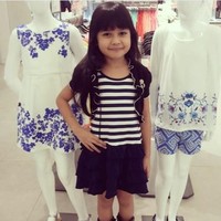 Marsha Aurelia salah satu artis cilik yang kian meroket setelah membintangi sinetron bergenre supranatural berjudul Ganteng-ganteng Serigala. Foto: Instagram