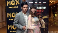 Randy Martin dan Cassandra Lee saat ditemui di premiere film After School Horror 2 di kawasan Cikini, Jakarta Pusat pada Selasa (14/11) malam. Pool/Noel/detikFoto.