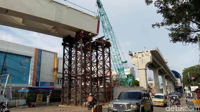 Musim Hujan, Proyek LRT Palembang Tetap Dikebut