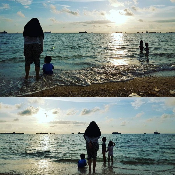 Pantai, senja, dan keluarga seperti dalam foto ini adalah hal yang meneduhkan untuk dilihat dari seorang vokalis Payung Teduh (Dok. pusakata/Instagram) Pantai, senja, dan keluarga seperti dalam foto ini adalah hal yang meneduhkan untuk dilihat dari seorang vokalis Payung Teduh (Dok. pusakata/Instagram)