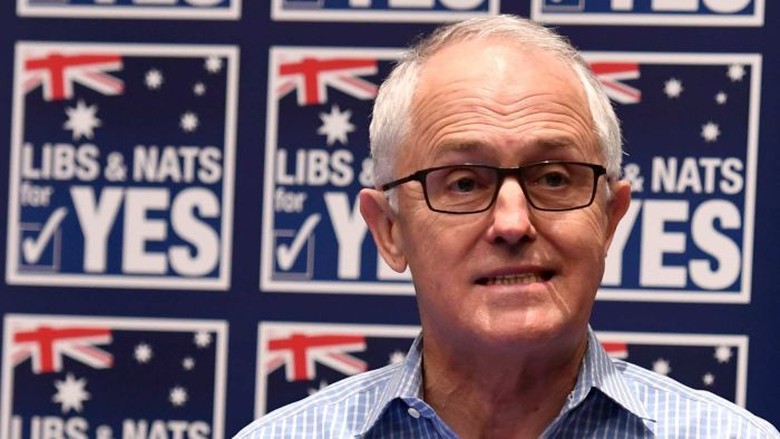 Hasil Plebisit Pernikahan Sesama Jenis Jadi Ujian PM Malcolm Turnbull Hasil Plebisit Pernikahan Sesama Jenis Jadi Ujian PM Malcolm Turnbull