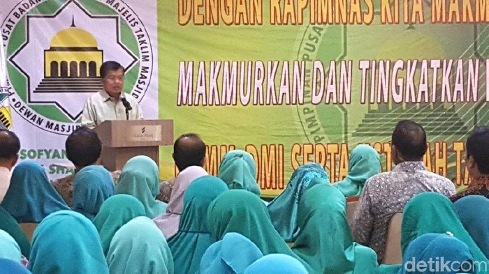 Beri Sambutan di Rapimnas DMI, JK Singgung Peran Ibu