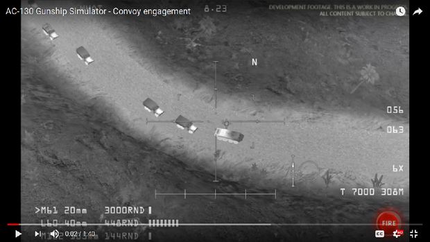 Screenshot video game yang dijadikan bukti foto oleh Rusia