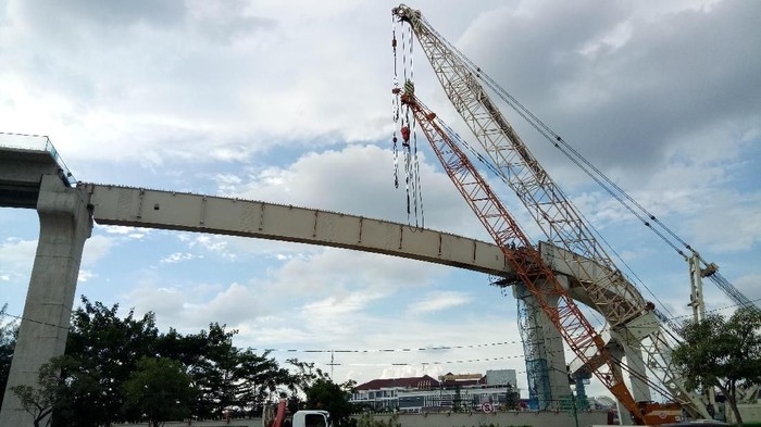 Musim Hujan Jadi Kendala Pembangunan LRT Palembang