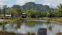 Kalau yang ini, Is Payung Teduh sedang pulang kampung. Ia memperlihatkan bentang alam yang cantik di perbatasan Pangkep-Maros (Dok. pusakata/Instagram)