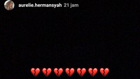 Kabar putusnya hubungan Aurel Hermansyah dan Rabbani muncul usai postingan emoticon patah hati di instastory Aurel. (Dok. Instagram/aurelie.hermansyah)