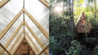 Proses pembangunannya mirip seperti membuat sangkar burung sungguhan yakni dengan mengumpulkan meterial yang dipungut di sekitar lokasi. Istimewa/inhabitat.