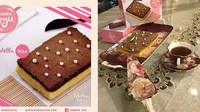 Bentuk penampakan kue Ayu Ting Ting yang beredar di dunia maya dengan penampakan aslinya. (Dok. Instagram/ayutingting92;ayugatalpelakor)