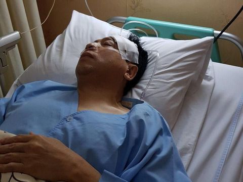 Foto Setya Novanto usai kecelakaan dan dibawa ke RS Medika Permata Hijau.