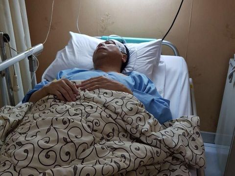 Foto Setya Novanto di RS Medika Permata Hijau. 