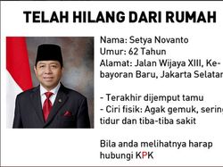 Setya Novanto yang Hilang Jadi Bahan Meme