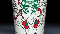 Inilah Holiday Cups Starbucks 2017. Pelanggan dipersilakan mewarnai sendiri gelas bermotif unik dengan sentuhan merah dan hijau ini. Foto: Starbucks