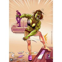 Jangan ganggu istri yang sedang PMS (Premenstrual Syndrome). Hati-hati kemarahannya bikin seram. Foto: Instagram jude_devir