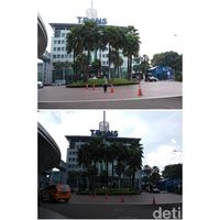 Foto kondisi siang hari sebelum dan setelah cahaya diatur 