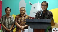 Deputi III Bidang Pembudayaan Olahraga Raden Isnanta memberikan penjelasan terkait rencana adanya Hari Bersepeda Nasional.