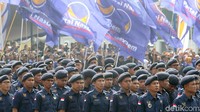 Tanpa didampingi Surya Paloh, Partai NasDem mendapat nomor urut 5 di Pemilu 2019. (Foto: Ari Saputra)