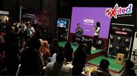 Bincang-bincang bersama Nicholas Saputra di booth VideoMAX (Foto: Telkomsel)