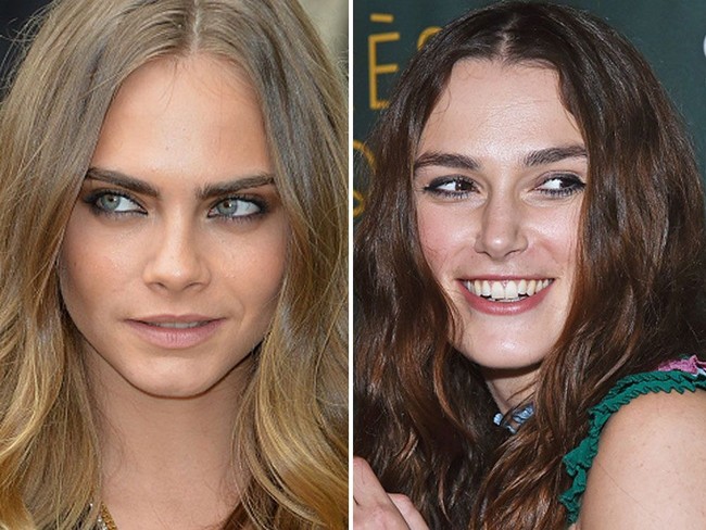 Bentuk alis tebal sempat menjadi tren kecantikan di kalangan wanita. Hingga kini, bentuk seperti itu juga masih diminati sebagian mereka. Para wanita umumnya terinspirasi Cara Delevingne atau Keira Knightley. Foto: Getty Images