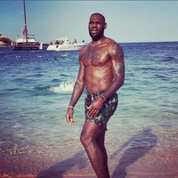Pebasket Lebron James pun menawarkan aura seksi tersendiri dengan badannya yang tinggi dan kekar. Foto: Instagram