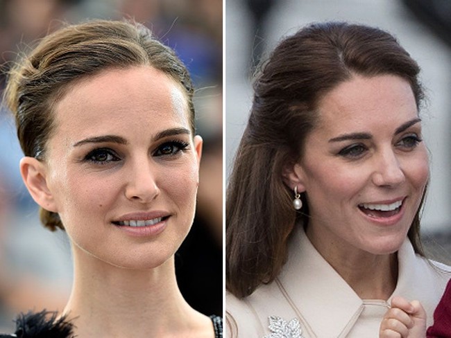 Bentuk alis idaman berikutnya juga populer di kalangan wanita Korea. Yakni bentuk alis lurus seperti yang dimiliki Natalie Portman dan Kate Middleton. Foto: Getty Images