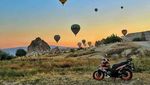 Foto: Traveling dari Malaysia Sampai Eropa Naik Sepeda Motor