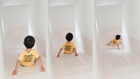 Bagian uniknya adalah penggunaan perosotan yang mengubungkan tiga lantai dalam rumah. Istimewa/boredpanda.