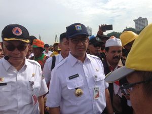 Pimpin Apel di Monas, Anies Ingatkan 3 Kata Kunci Siaga Bencana