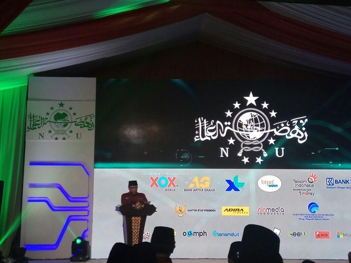 Peluncuran aplikasi NU Mobile. Foto: NU Peluncuran aplikasi NU Mobile. Foto: NU