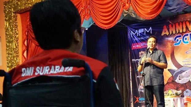 Saat Kombes Iqbal memberi sambutan