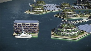 Mereka telah mencapai kesepakatan dengan pemerintah di French Polynesia untuk mulai mengujicoba daerah laut yang cocok untuk membuat kota mengapung. Foto: Seasteading